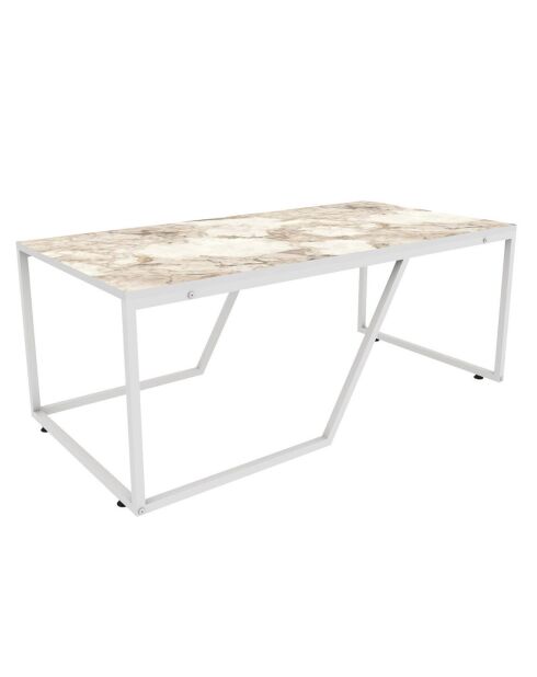 Table basse Wendy blanche - 120x60x48 cm