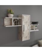 Étagère Olida-Ephesus blanche - 118.6x35x51.8 cm