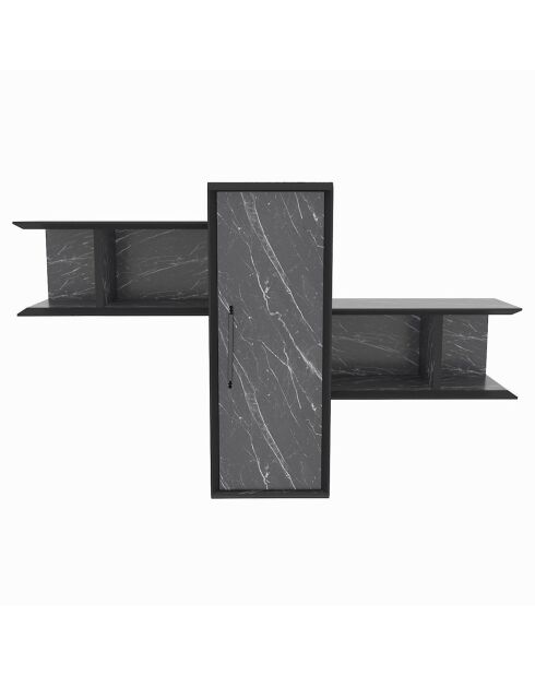 Étagère Olida-Bendire noire - 118.6x35x51.8 cm