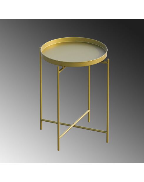 Table basse SHB-007-A dorée - 46x56x46 cm