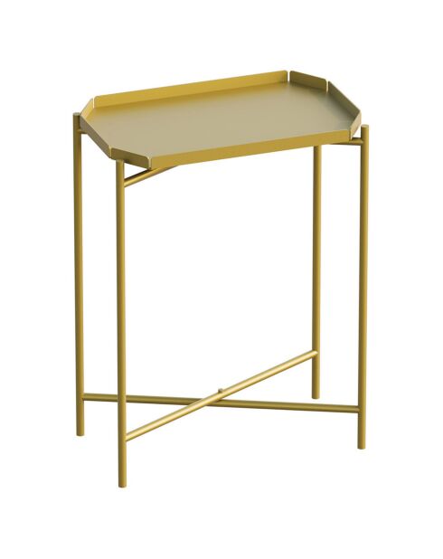 Table basse SHB-009-A dorée - 26x56x40 cm