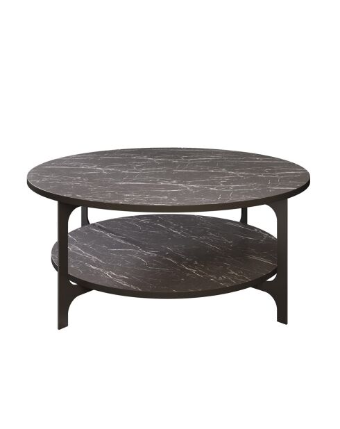 Tavolino da caffè Black Vory - 90x36,8x90 cm