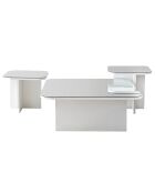 3 Tables basses Jazz blanches
