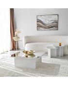 3 Tables basses Jazz blanches