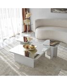 3 Tables basses Jazz blanches