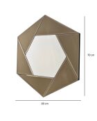 Miroir Status bronze - 60x70 cm