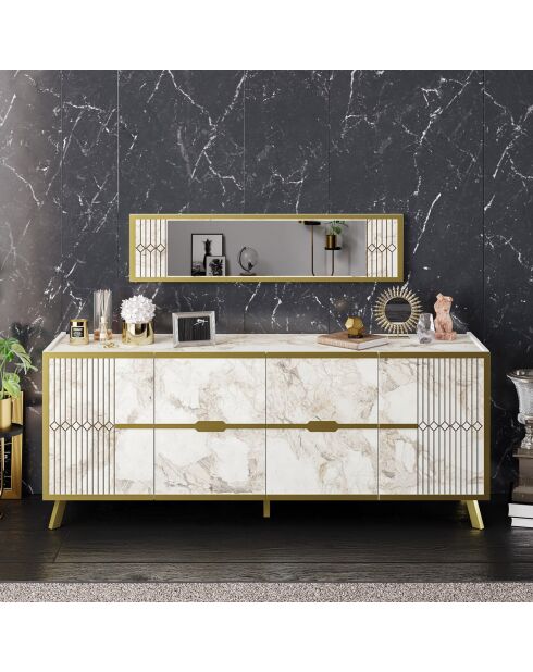 Console Frida blanche - 180x72x46 cm