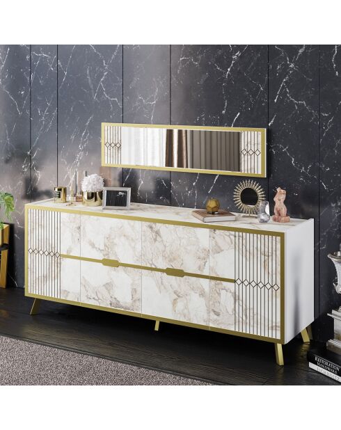 Console Frida blanche - 180x72x46 cm