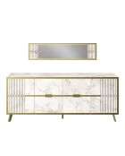 Console Frida blanche - 180x72x46 cm