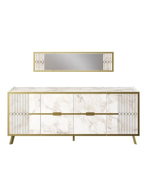 Console Frida blanche - 180x72x46 cm