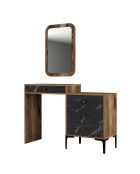 Commode Lizbon 548 noyer/noir - 124x84.7x40 cm