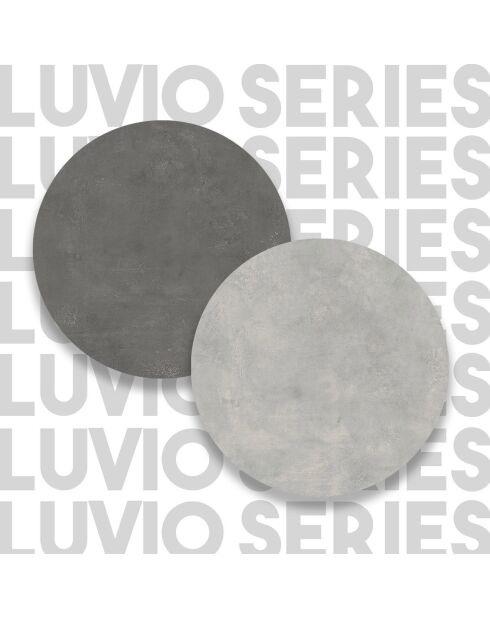 Table basse LV17-GT argenté/anthracite - 90x31.6x60 cm