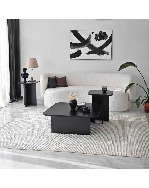 3 Tables basses Blues noires
