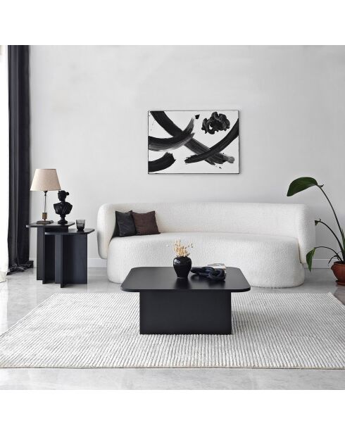 3 Tables basses Blues noires