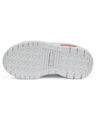 Baskets Mayze Lth blanc/orange