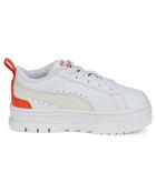 Baskets Mayze Lth AC blanc/orange