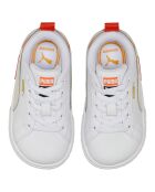 Baskets Mayze Lth AC blanc/orange