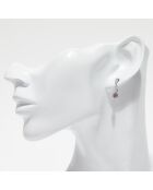 Pendientes Lilona con diamantes de 0,04 quilates y amatistas de 0,57 quilates en oro blanco