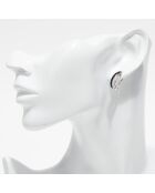 Ohrhänger Diamanten 0,08 ct und Saphire 0,43 ct Weißgold