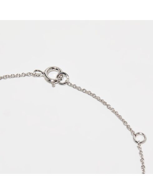 Bracciale in oro bianco 0,07 ct con diamanti