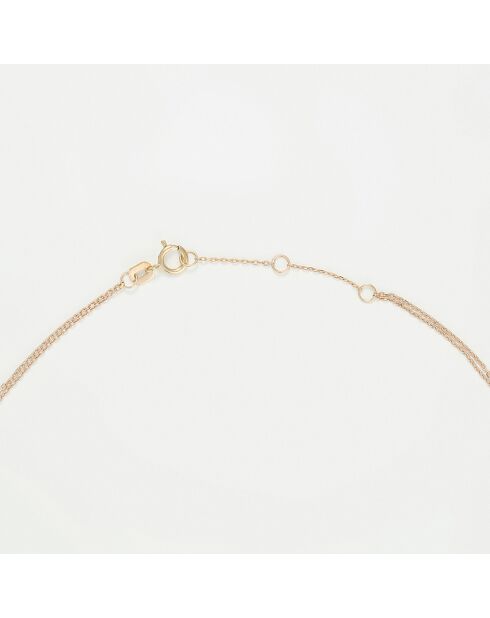 Collier Marcelia Diamants 0.061 ct or jaune