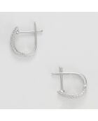 Iratia Ohrringe Diamanten 0,12 Karat Weißgold