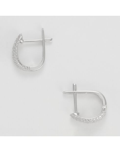 Iratia Ohrringe Diamanten 0,12 Karat Weißgold