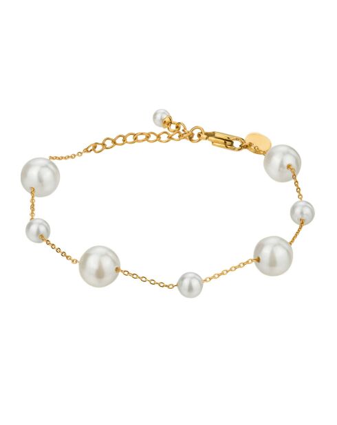 Bracelet Noelle en Acier doré & Perle