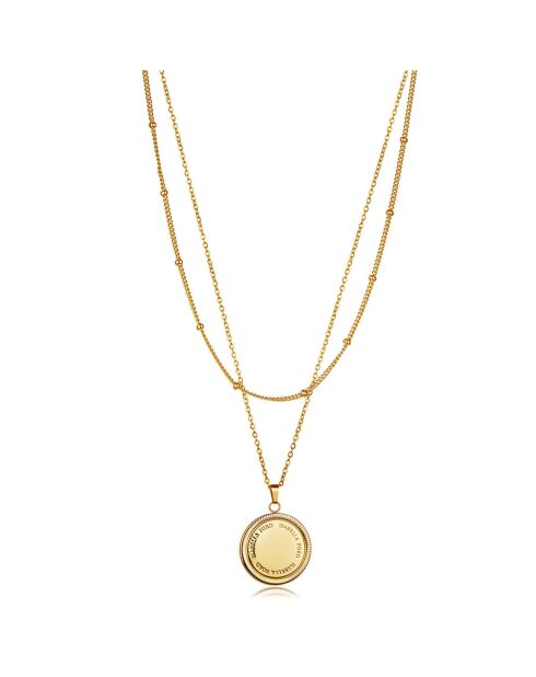 Collier Isabella en Acier doré