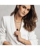 Parure Alyssa Collier, Bracelet & Boucles d'oreilles en Acier argenté et Perle