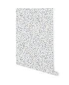 Papier Peint Spring blanc doré/bleu - 53x1000 cm