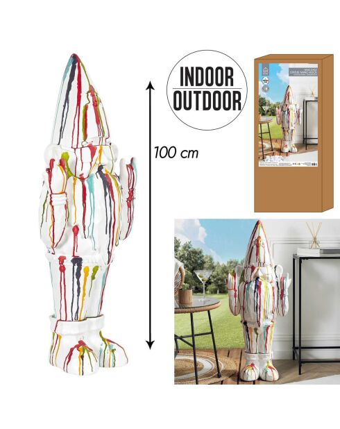 Sculpture Nano Rock multicolore - 43x100x27 cm