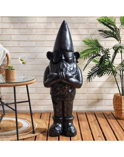 Sculpture Nano Vad noire - 35x100x31 cm