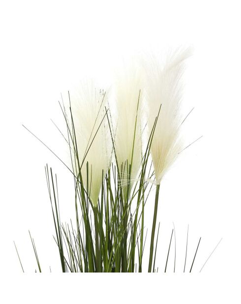 Herbe et Pampa artificiel vert/blanc - 13x90x13 cm