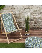 Herbe et Pampa artificiel vert/blanc - 13x90x13 cm