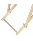 Chilienne enfant La Tête dans les Etoiles gris clair/bois - 49x69x80 cm