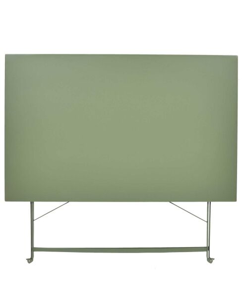 Table de repas pliante Palerme vert/kaki - 110x71x70 cm