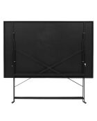 Table de repas pliante Palerme noire - 110x71x70 cm
