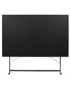 Table de repas pliante Palerme noire - 110x71x70 cm