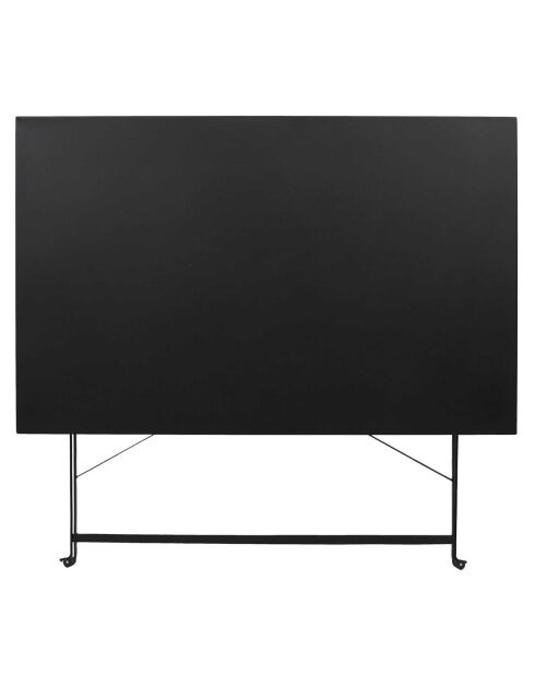 Table de repas pliante Palerme noire - 110x71x70 cm
