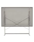 Table de repas pliante Palerme taupe - 110x71x70 cm