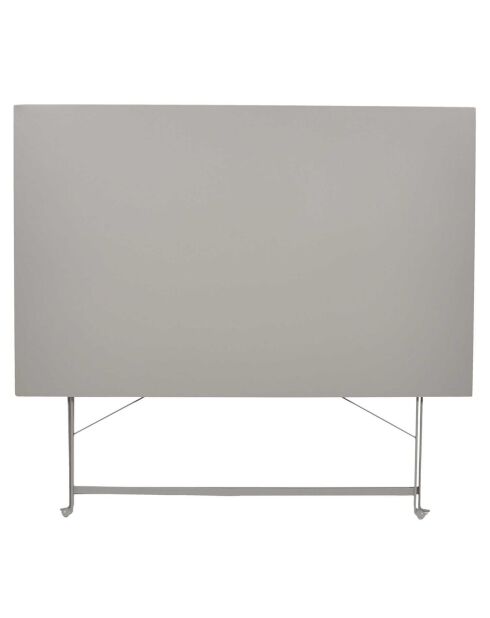 Table de repas pliante Palerme taupe - 110x71x70 cm