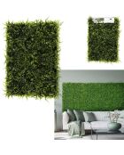 Mur végétal artificiel vert - 60x40 cm