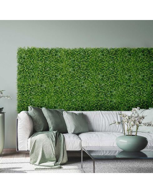 Mur végétal artificiel vert - 60x40 cm