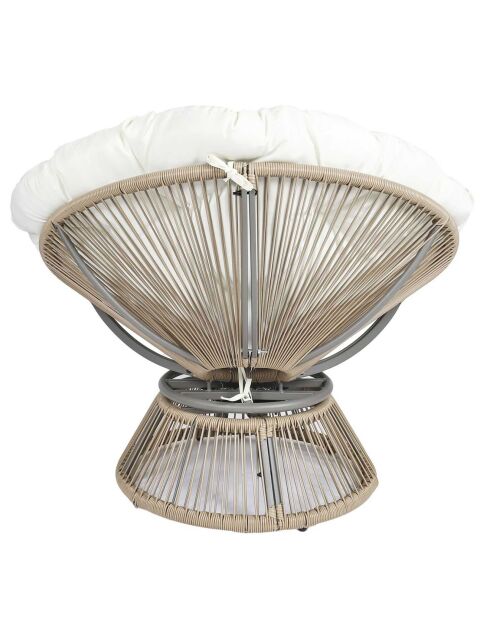 Fauteuil Cancun filaire naturel - 96x77x86 cm