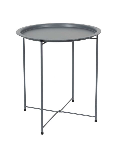Table Sienna grise - D.47xH.50 cm