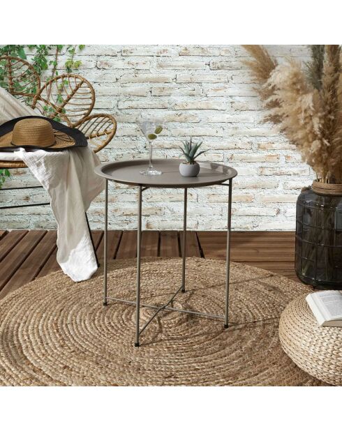 Table Sienna beige - D.47xH.50 cm