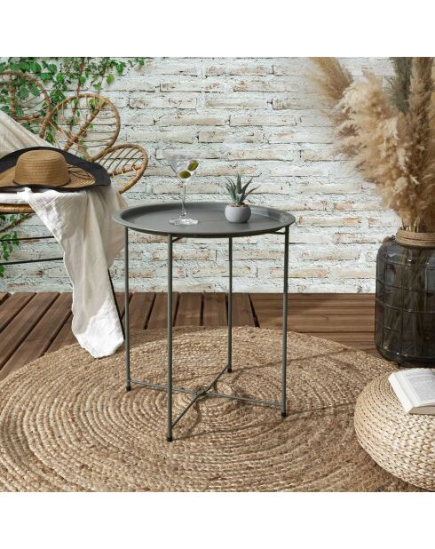 Table Sienna verte - 47x50x47 cm