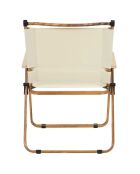 Chaise camping Mariposa beige - 55x77x63 cm