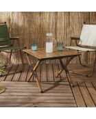 Table camping Mariposa naturelle - 58x44x60 cm